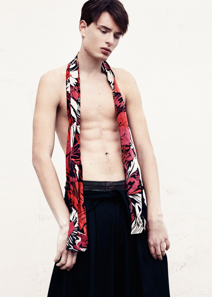 Scarf, Vintage Trousers: Assembly NY, Shorts (worn underneath): Uniqlo