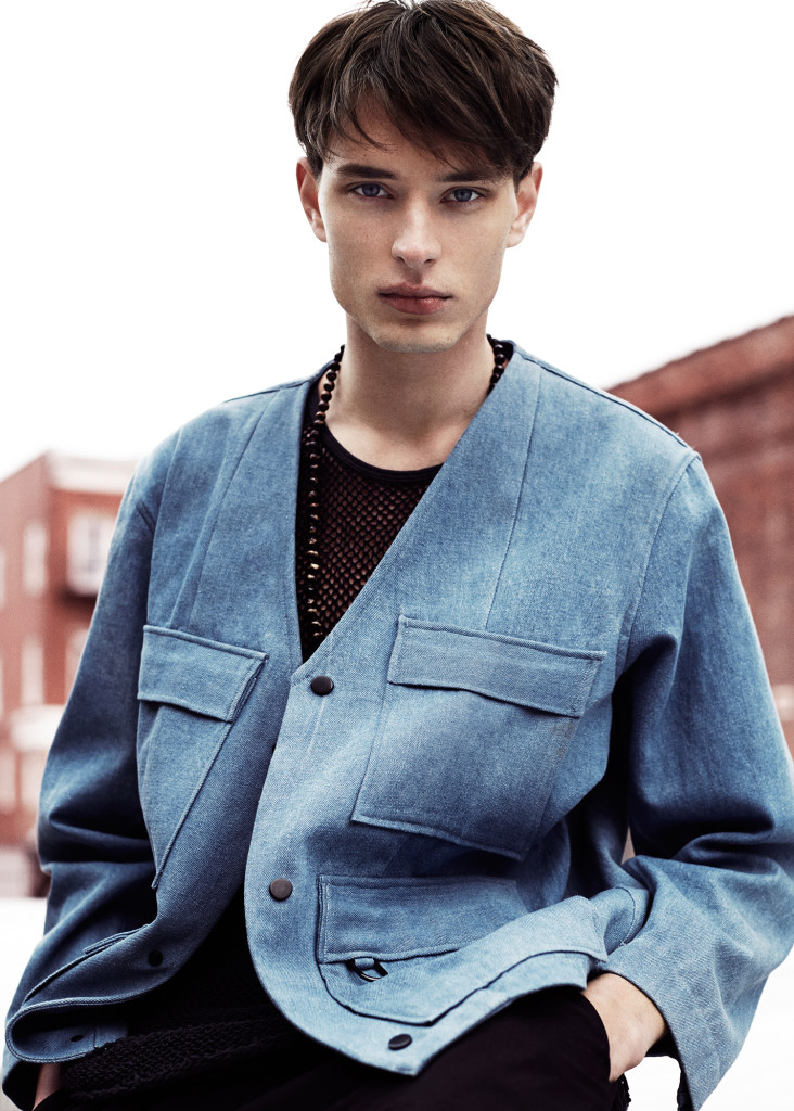 Jacket: Assembly NY, Shirt: Oak NYC, Necklace: Stylist’s own