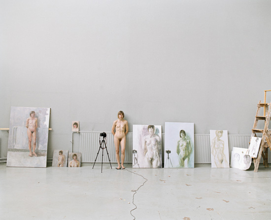 Elina Brotherus, Artists at Work 9, 2009
