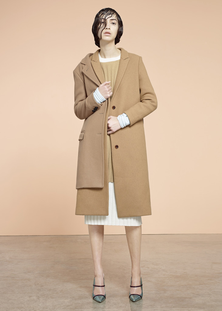 Long Coat: K.O.I, Short Coat: Gloverall ,Dresses: Ming Pin Tien, Shoes: Malone Souliers